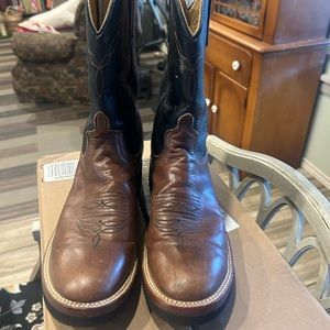 Men's Brown Leather Cowboy Boots